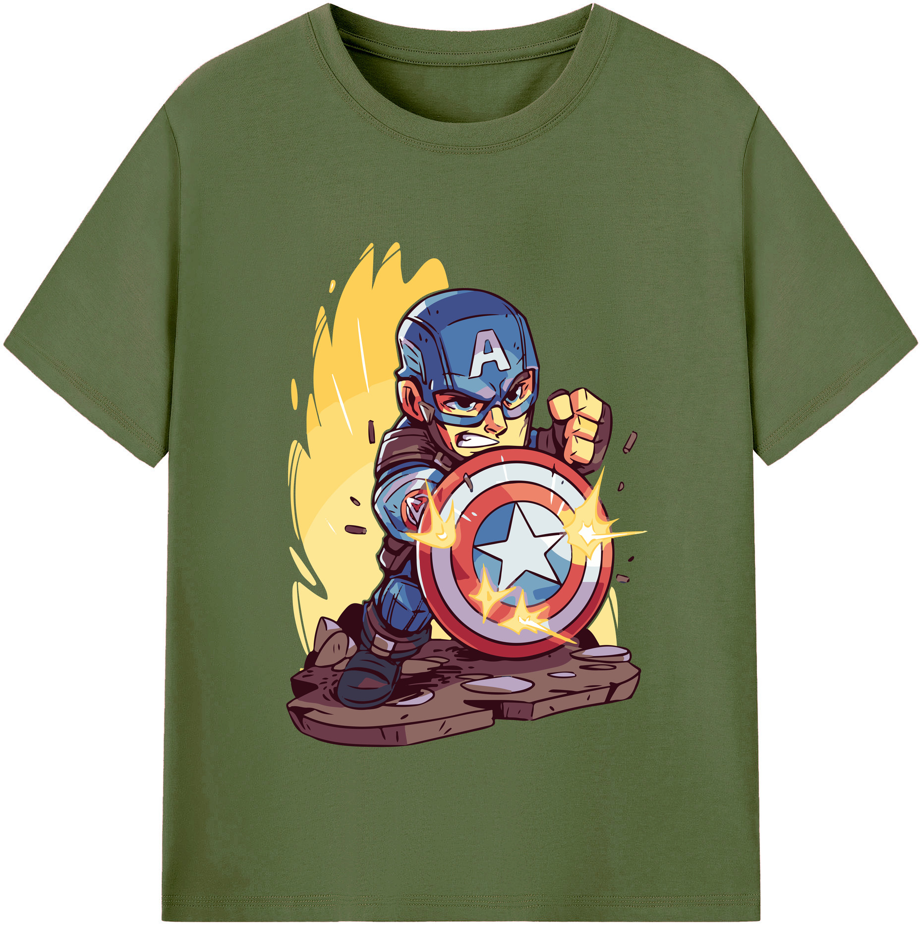 （画像用） アベンジャーズ The Avengers 綿100％半袖Tシャツ（フロントプリント）
